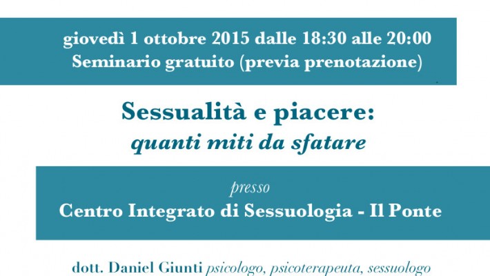 Sessualità e Piacere: quanti miti da sfatare